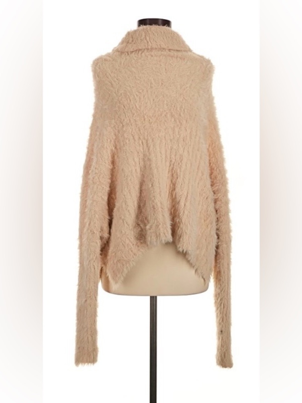 FP One Plush Beige Turtleneck Women's Sweater